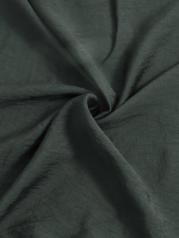 Button Front Tie Waist Dress, Elegant Solid Color Pocket Collared Dress For Spring & Fall, Women's Clothing