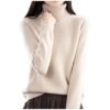 41hDg8wz1FL.jpg Womens Turtlenck Sweaters Solid Color Thermal Classic Knitwear for Women Fall Winter Leisure Undershirts Sweaters