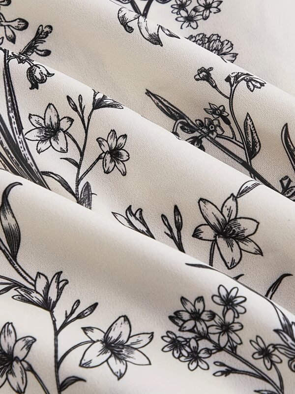 Plus Size Floral Print Cinched Waist Tank Dress, Boho Shirred Back Sleeveless Square Neck Swing Dress For Spring & Summer, Women's Plus Size Clothing