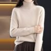 61bpMDJdakL._AC_SL1500.jpg Womens Turtlenck Sweaters Solid Color Thermal Classic Knitwear for Women Fall Winter Leisure Undershirts Sweaters