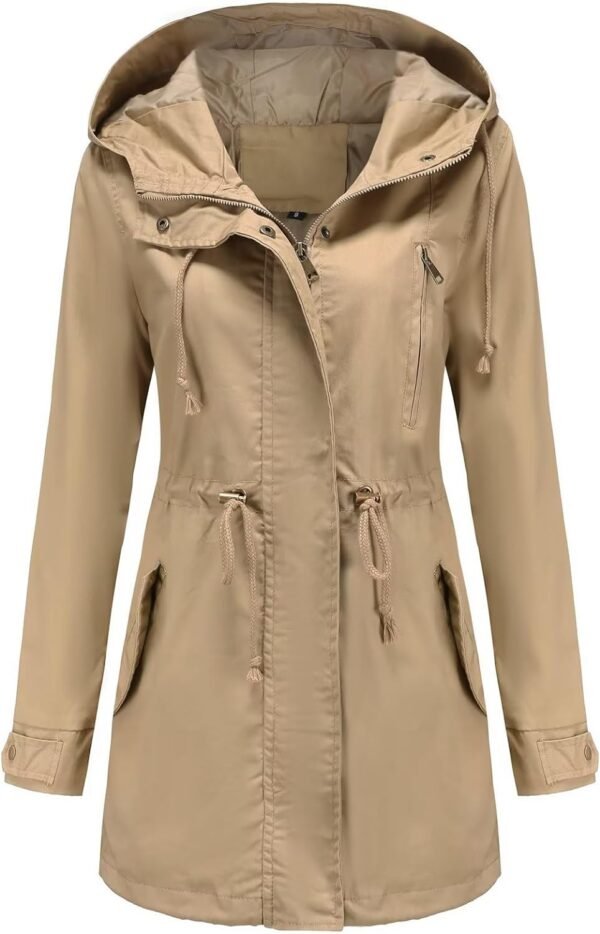 61nKquSwK-L._AC_SL1500.jpg Women's Ligtweight Jackets Anorak Utility Drawstring Waist Hoodie Zip Up Fall Casual Coat with Pockets