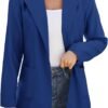61wU9Ps-TeL._AC_SL1500-1.jpg Women Open Front Blazers Long Sleeve Casual OL Office Slim Buttonless Suit Jacket with Pockets