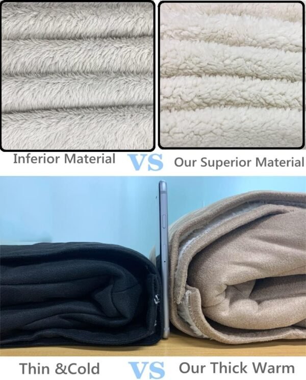 719GQM4Jc0L._AC_SL1256.jpg Windproof Sherpa Lined Outerwear for Women Winter, Fashion Fleece Hooded Overcoat with Pockets, Warm and Thicken Parka Jacket