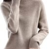 71UlxU_NgIL._AC_SL1500.jpg Womens Turtlenck Sweaters Solid Color Thermal Classic Knitwear for Women Fall Winter Leisure Undershirts Sweaters