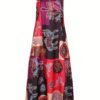 8e4416b77e42e31009bc66d2c66e4f18-1.jpg Ethnic Print V Neck Dress, Vintage Sleeveless Summer Maxi Dress With Pockets, Women's Clothing