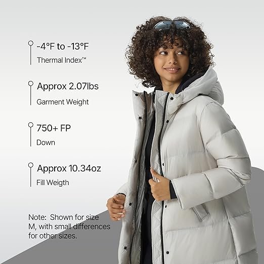 71nlP6EVTeL._AC_SX522_ Women's Long Down Coat Parka Jacket | 750+ Fill Power | Full-Length
