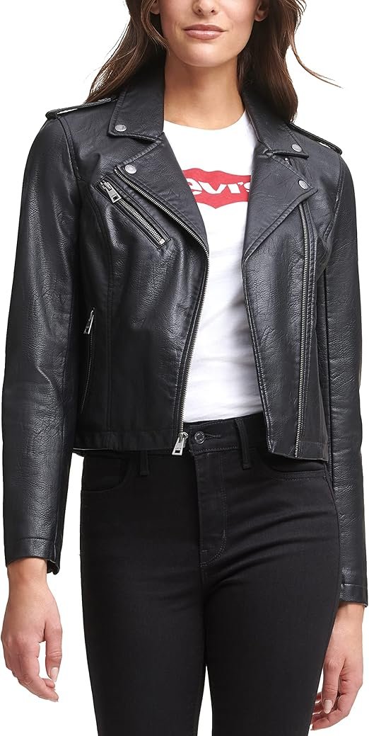 Women's The Classic Faux Leather Moto Jacket